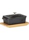 Raj Rectangular Cast Iron Casserole With Tray