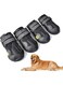 Tazweeq 4 PCS Dog Shoes, Waterproof &amp; Reflective, Anti-Slip Sole for Outdoor Use, Adjustable Straps for Secure Fit, Durable Fabric, Size 5(2.51''x2.36'')(L*W) for Medium to Large Dogs(41-60lbs)
