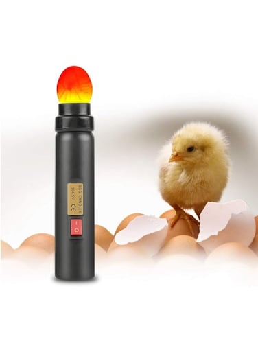 Azonee LED Egg Candler Tester for All Egg Types, Incubator Light Monitor with Power Cord, Essential Incubators Accessory for Accurate Candling