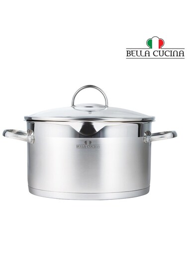 Cucina CASSEROLE &Atilde;&tilde;18X10.5CM S/S Induction with Lid - Stainless Steel