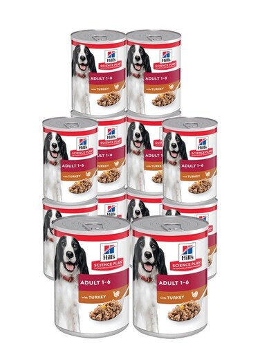 طعام الكلاب البالغة مع الديك الرومي - 12x370غ