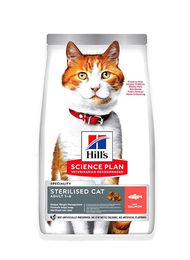 طعام قطط معقمة بسمك السلمون - 1.5 كجم