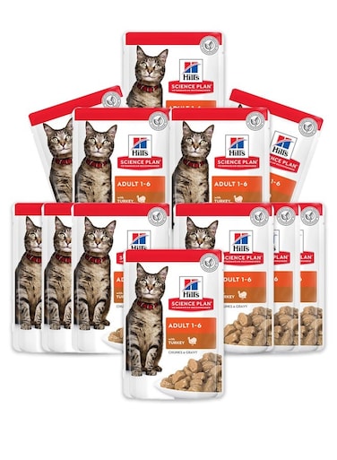 Hill's Adult Wet Cat Food Turkey - 12x85g