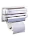 Dubai Gallery Triple Kitchen Paper Dispenser White 38.5X19X7.5Centimeter