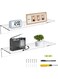 43 cm Acrylic Wall Shelves, Wall Shelves for Bedroom, Wall Shelves for Collectables, Funko Pop, Speakers, Plants, Set of 2