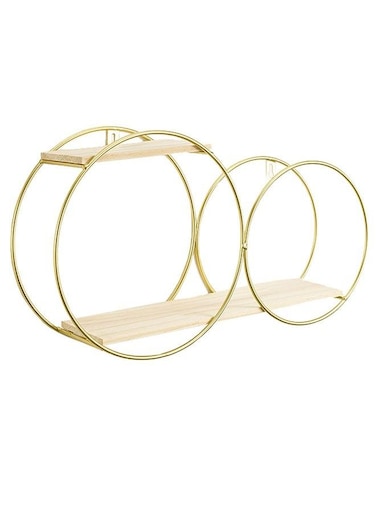 Creative Wall Storage Rack Conjoined Double Round Rack