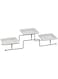 Harmony 2724623282022 4pc Set Serving Plates on Rack Set of 4, White