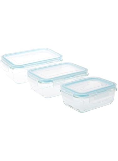 Taliona TL2213373 Boro Pro Food Container Set, Blue W 19.6 X H 13.8 X D 13.6 cm, Rectangular