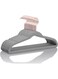 Dot Gift&Acirc;&reg; 10-Pack Grey Kids Velvet Hangers 14" Wide with Copper Rose Gold Hooks - Nursery Clothes Hangers Non Slip Toddler Hangers.