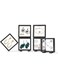 ELECDON Anti Tarnish Jewelry display Organizer,6Pcs Small Portable Travel Jewelry Box for Women and Girls to Storage Rings Earrings Bracelet, 3.54 x3.54 x0.79 inches, Antioxidation and Dust-proof