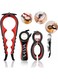 Jar Opener for Weak Hands, Seniors with Arthritis, Multi Function Bottle Opener Lid Opener For Arthritic Hands with Non Slip Rubber Jar opener Gripper Pad and Corkscrew Wine Opener (black)