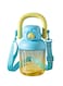 Kids Water Bottle for 830ml BPA Free Reusable Leak-proof Plastic Water Bottles with Straw and EVA Cup Cover Anti Dust Spout Cover