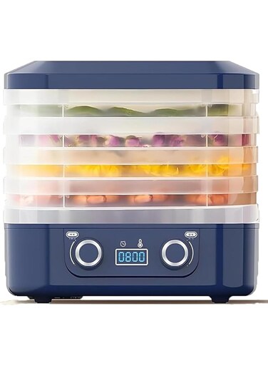 AquaFalcon Food Dehydrator, 5 Tray Food Dryer Machine with LED Screen, 35-70&deg;C Adjustable Temperature, 48h Timer, 360&deg; Circulating Hot Air, for Drying Fruit Meat Vegetable Jerky and Pet Treat