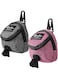 Tazweeq 2 Piece Dog Treat Bag, Pet Poop Bag, Dog Waste Zipper Bag with Metal Clip for Most Leashes (Pink, Grey)