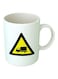 Print Printed Ceramic Coffee Mug White/Black/Yellow