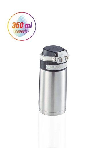LF Insulation Mug Flip Silver 350ml 17.5 x 22 cm 3244
