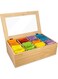ANTOLE Bamboo Tea Bag Organizer,Stackable Tea Bag Holder with Lid,Wooden Tea Box Organizer,Kitchen Countertop Storage Caddy,Tea Storage Box for Pods,Coffee,Sugar Packets