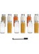BLACKSTONE Glass Spice Bottles Set of 12-100ml Capacity, Includes 2 Pens for Labeling, Premium Glass Jars for Spices BS850