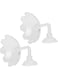 Junlucki Fish Shrimp Feeder, 2Pcs Aquarium Feeder, Acrylic Fish Food Feeder with Suction Cup Design Small Fish Feeding Dish for Aquarium Fish