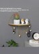 Floating Shelf Wall Mounted Hanging Shelf Fan Shaped for Wall D&Atilde;&copy;cor Storage Shelves Metal Bracket and Reclaimed Metal Shelf for Living Room Bedroom Bathroom Kitchen Gold