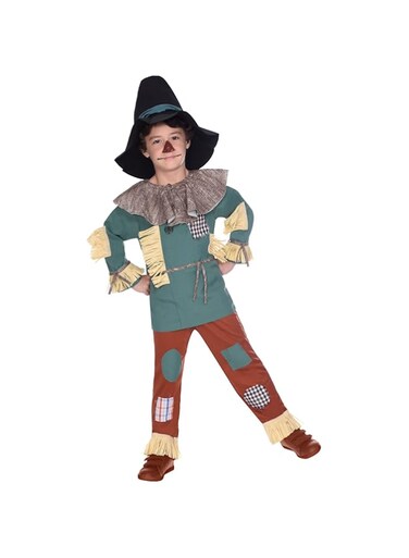 amscan Child Boys Official Licensed Warner Bros Wizard of Oz Scarecrow Fancy Dress Costume