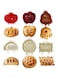 THE WHITE SHOP 6Pack Hand Pie Molds for Baking-Dough Presser Mini Pocket Pie Molds-Fall Thanksgiving Hand Pie Press Mold Maker-Halloween Apple Pumpkin Pie Mold-Autumn Cottage Pie Cutter