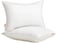 HOME Set of 2 Bed Pillows, Down Alternative Pillow, Standard Size Hotel Pillow, 26 x 20 Inches, Medium Firm Pillow, for Back, Stomach, Side Sleepers, Machine Washable, Cloud White