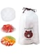 50 Pcs Fresh Keeping Bags, Reusable Food Storage Covers, Plastic Sealing Elastic Stretch Bowl Lids, Kitchen Universal Adjustable Wrap Seal Caps for Preservation Fresh with Fruit Vegetable and Meat