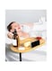 MAKINGTEC Bamboo Bathtub Tray Table, Adjustable Height Bath Tub Tray Side Table with Wine Glass/Book Slot and Phone Holder, Freestanding Design, Ideal for Reading, Relaxing and Bathing