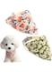 Aoflyda 2 Pcs Dog Bandana Collars, Adjustable Pet Collars with Bells, Detachable Cat Dog Kerchief Dog Triangle Bibs Scarf Puppy Kitten Triangle Towels Costume Accessories for Small Medium Dogs