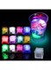 seeway Light Up Ice Cubes, 12 Pack Multi Color Led Ice Cubes for Drinks with Changing Lights, Reusable Glowing Flashing Ice Cube for Club Bar Party Wedding Decor