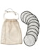 Digital Shoppy Reusable cleaning pads with bag white/green.