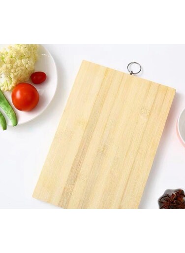 Large Bamboo Wooden Cutting Chopping Dicing Serving Board for Vegetables Fruits Meat and Serving Cheese Breads Sushi Environment Friendly Moisture Resistant Long Lasting Size L 34 B 24 CM