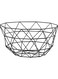 Fruit Serving Basket Bowl Metal Storage Container Centerpiece Display Bowl for Living Room Decoration and Modern Kitchen Table - BIG BLACK
