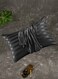 Silky Pillowcase 2 Pack, 51x76 CM Silky Satin Pillowcase for Hair and Skin, Cooling Satin Pillow Cases Set of 2 with Envelope Closure - Black Striped