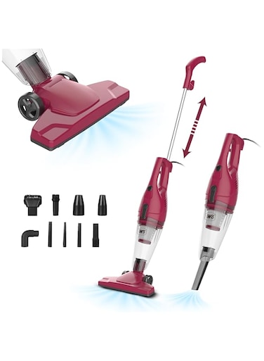 WB West Bayou 2-in-1 Handheld Stick Vacuum Cleaner - Lightweight, Powerful 600W Motor, 17000Pa Suction, 5M Long Cord, 0.8L Large Capacity, Central Filtration System for Home, Car, Kitchen