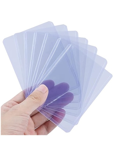 ECVV 50 Packs Trading Card Holders, Hard Plastic Card Sleeves Fit for Standard Baseball Game Sports Cards, 3X4 Inch Clear Card Protectors