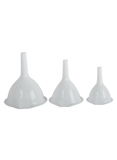 3-Piece Funnel Set White &acirc;&euro;Ž10.4x13.2x12.8cm