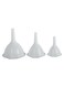 3-Piece Funnel Set White &acirc;&euro;Ž10.4x13.2x12.8cm