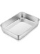 Herogo Small Oven Tray, Stainless Steel Baking Tray (26.5x20.2x5 cm), Rectangle Small TrayBake Cake Tin for Brownie Cake Lasagna, Non Toxic &amp; Healthy, Mirror Finish &amp; Rust Free, Dishwasher Safe
