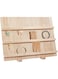 Wood Earring Display Stands, 3 Layers Jewelry Earring Display Holder, Wood Earring Card Holder, Photos Business Card Holder Display with Base Stand for Home Office Retail Store, 40x14.1x30cm