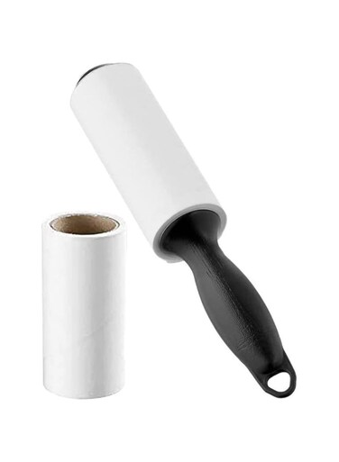 ALMEKAQUZ Sticker Set, Drum Creative Straight Handle, Detachable 60 Replacement Diamond Paper Core, Pet Hair Remover, Clothes and Furniture Dust Removal