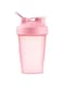 SYOSI BPA-Free Sports Water Bottle &amp; Protein Shaker, 400 Ml Dishwasher Safe, Leakproof Multi-Function Shake Blender Cup with Snap-Fasten Cap, Pink