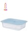 container with lid, rectangular plastic/silicone1.0 l