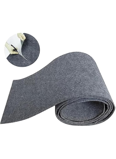 Vercapm Cat Scratch Furniture Protector Mat DIY Cat Scratch Pad Self-Adhesive, Pet Scratching Post Cat Scratcher Carpet Anti Cat Scratch for Cat Tree/Door/Couch (Light Gray, 15.8 * 39 inch)