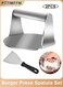 Stainless Steel Smash Burger Press &amp; Spatula Set, Heavy-Duty Griddle Tools for BBQ, Hamburger Making, Baking, Cooking