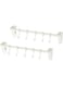 2pcs Kitchen Rack Towel Rack Cabinet Rack for Hanging Over Cabinet Door Rack Cabinet Towel Organizer Cabinet Door Towel Hooks Holder Towels Over Door Rack White Cup Storage Plastic (&lrm;White)