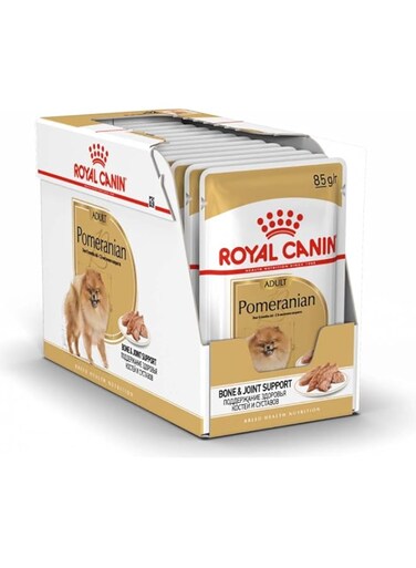 Royal Canin Breed Health Nutrition Pomeranian (WET FOOD - Pouches) 12x85g, standard, RO285120