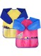 Mumoo Bear 2 Pack Kids Art Smocks Toddler Smock Waterproof Artist Painting Aprons Long Sleeve with 3 Pockets for Age 2-6 Years