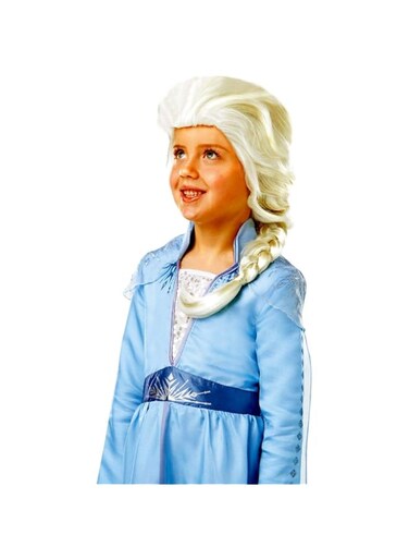 Rubie's Official Disney Frozen 2, Elsa Wig, Childs Fancy Dress Book Week and World Book Day Child Costume Accessories, One Size 3 Years and Above
